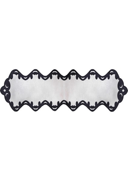 Figürlü Özel Kesim Yıkanabilir Kaymaz Taban Halı 104 Beyaz ( 80 X 300 ) fiyatları