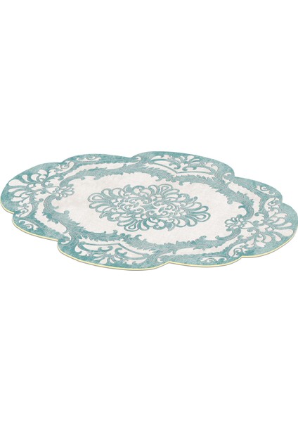 Figürlü Özel Kesim Yıkanabilir Kaymaz Taban Halı 107 Mavi ( 80 X 300 ) modelleri