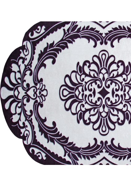 Figürlü Özel Kesim Yıkanabilir Kaymaz Taban Halı 107 Siyah ( 80 X 150 ) fırsatları