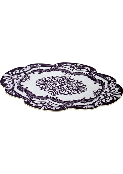 Figürlü Özel Kesim Yıkanabilir Kaymaz Taban Halı 107 Siyah ( 80 X 150 ) modelleri