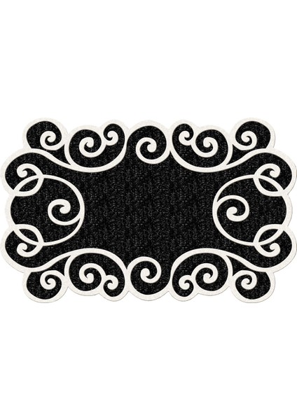 Figürlü Özel Kesim Yıkanabilir Kaymaz Taban Halı 109 Siyah ( 160 X 230 ) fiyatları