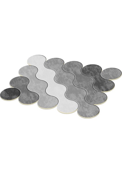 Figürlü Özel Kesim Yıkanabilir Kaymaz Taban Halı 117 Gri ( 80 X 200 ) modelleri