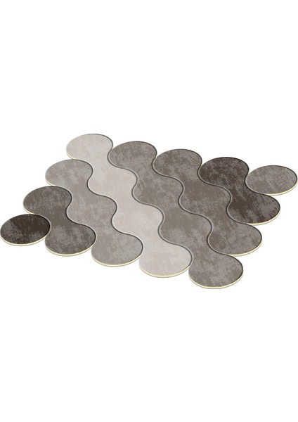 Figürlü Özel Kesim Yıkanabilir Kaymaz Taban Halı 117 Kahve ( 160 X 230 ) modelleri