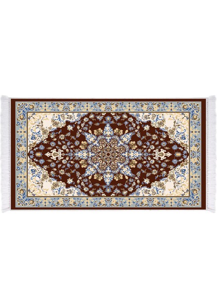 İpek Dijital Baskı Yıkanabilir Kaydırmaz Taban Seccade 70X110 1010