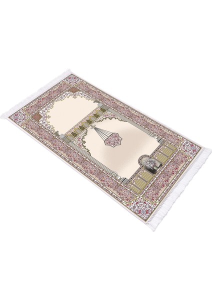 İpek Dijital Baskı Yıkanabilir Kaydırmaz Taban Seccade 70X110 1013