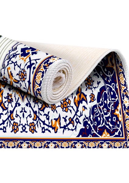 İpek Dijital Baskı Yıkanabilir Kaydırmaz Taban Seccade 70X110 1014