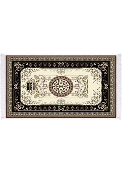 İpek Dijital Baskı Yıkanabilir Kaydırmaz Taban Seccade 70X110 1019