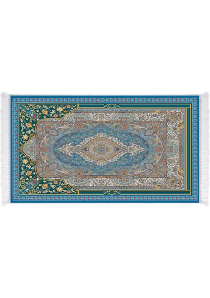 İpek Dijital Baskı Yıkanabilir Kaydırmaz Taban Seccade 70X110 1024