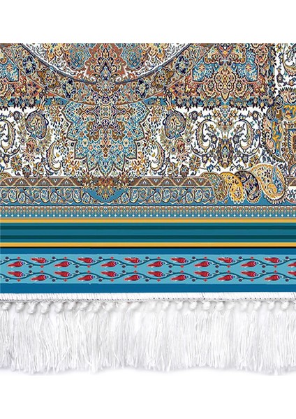 İpek Dijital Baskı Yıkanabilir Kaydırmaz Taban Seccade 70X110 1024