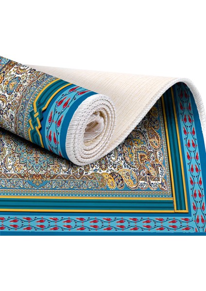 İpek Dijital Baskı Yıkanabilir Kaydırmaz Taban Seccade 70X110 1024