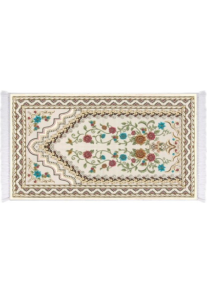 İnci Dijital Baskı Yıkanabilir Kaydırmaz Taban Seccade 70X110 1015