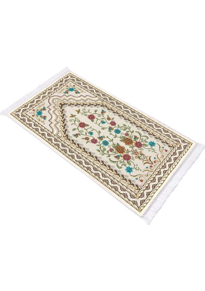 İnci Dijital Baskı Yıkanabilir Kaydırmaz Taban Seccade 70X110 1015