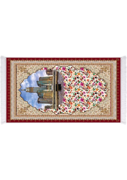 İnci Dijital Baskı Yıkanabilir Kaydırmaz Taban Seccade 70X110 1021