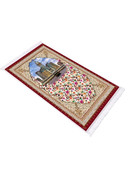 İnci Dijital Baskı Yıkanabilir Kaydırmaz Taban Seccade 70X110 1021
