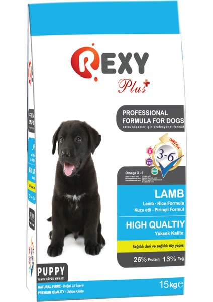 Kuzu Etli Yavru Köpek Maması 15 Kg
