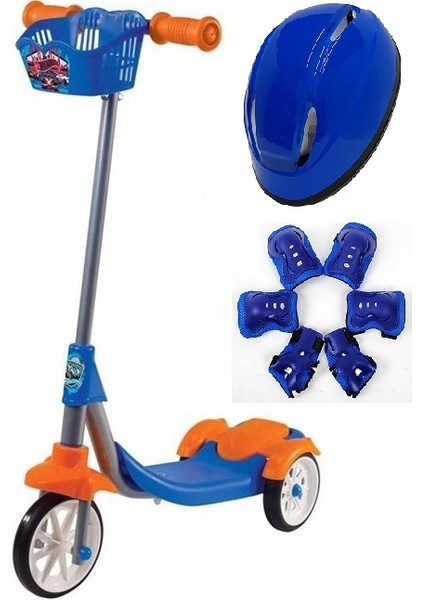 Can Hotwheels Scooter Kask Dizlik Dirseklik Full Set