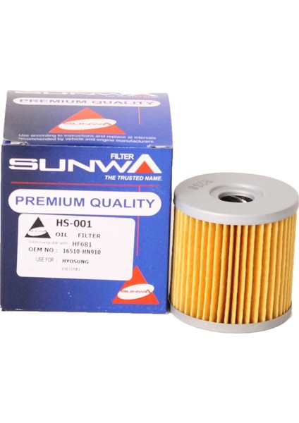 Hyosung COMET 650 Yağ Filtresi HF681 (2005-2015)