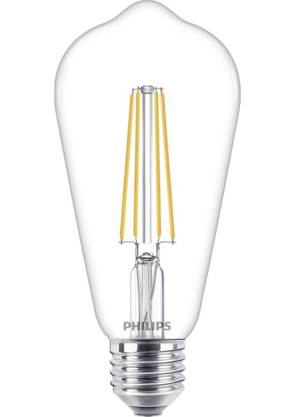 LED Classic 60W ST64 E27 Non-Dim 2700K Led Filament Ampul