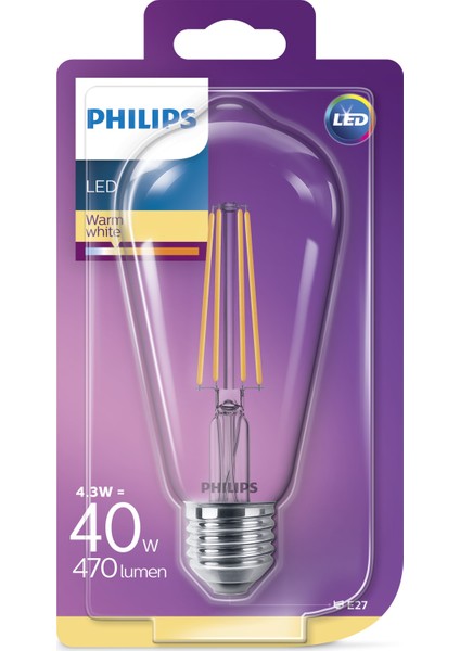 LED Classic 60W ST64 E27 Non-Dim 2700K Led Filament Ampul fiyatları