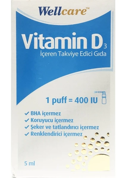 Vitamin D3 400 Iu 5 ml Sprey