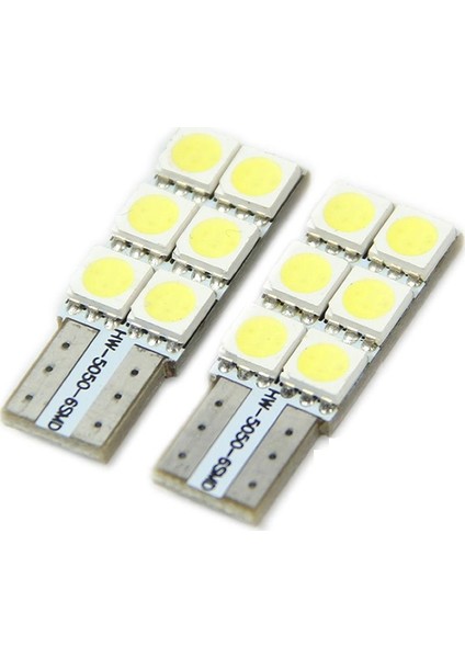 T10 Yassı Yönsüz Dipsiz Led Park Ampulü T10 W5W