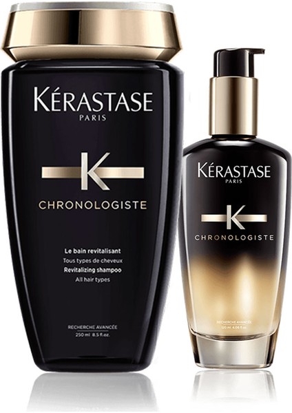 Kerastase Chronologiste Canlandırıcı Şampuan 250ml+ Canlandırıcı Parfümlü  Yağ 120ml