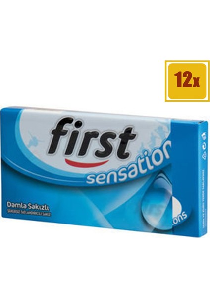 Damla Sakızlı Şekersiz Sakız 27 gr 12'li Set