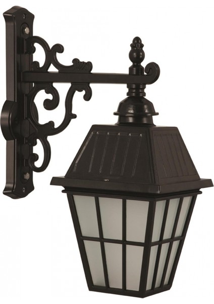 BAP-68034-BSY-OP Siyah Boyalı Dış Mekan Aydınlatma E27 Aluminyum Cam 40x23cm