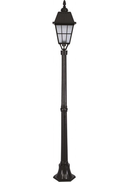 BSU-68037-BSY-OP Siyah Boyalı Dış Mekan Aydınlatma E27 Aluminyum Cam 23cm