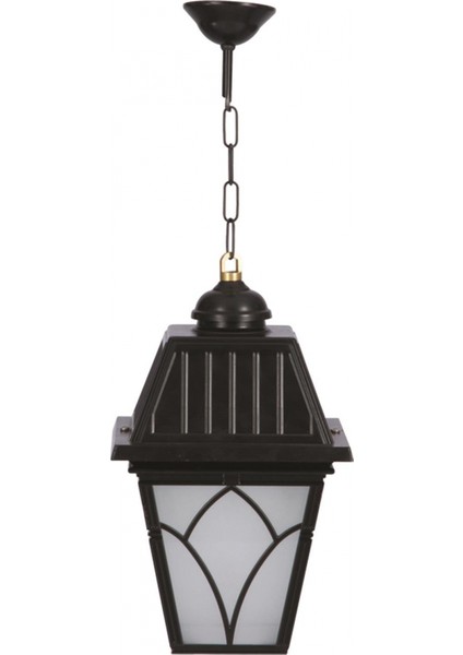 BFE-68038-BSY-OP Siyah Boyalı Dış Mekan Aydınlatma E27 Aluminyum Cam 23cm
