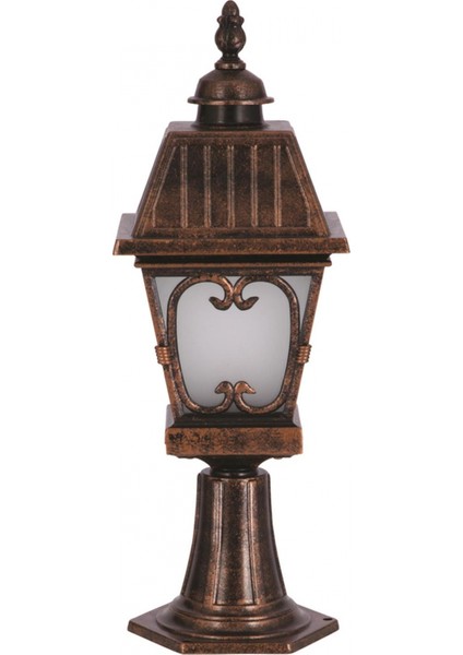 BSU-68040-BKR-OP Kahverengi Boyalı Dış Mekan Aydınlatma E27 Aluminyum Cam 23cm