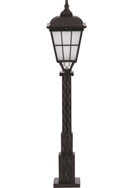 BSU-68046-BSY-M3-OP Siyah Boyalı Dış Mekan Aydınlatma E27 Aluminyum Cam 23cm