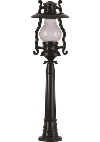 BSU-68047-BSY-BOP Siyah Boyalı Dış Mekan Aydınlatma E27 Aluminyum Akrilik Cam 30cm