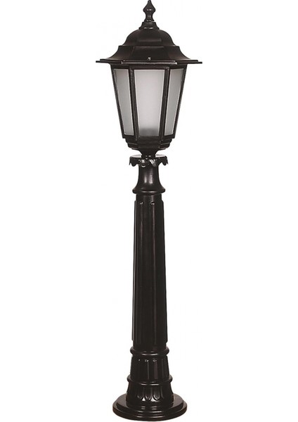 BSU-68054-BSY-M1-BOP Siyah Boyalı Dış Mekan Aydınlatma E27 Aluminyum Polikarbon Cam 27cm