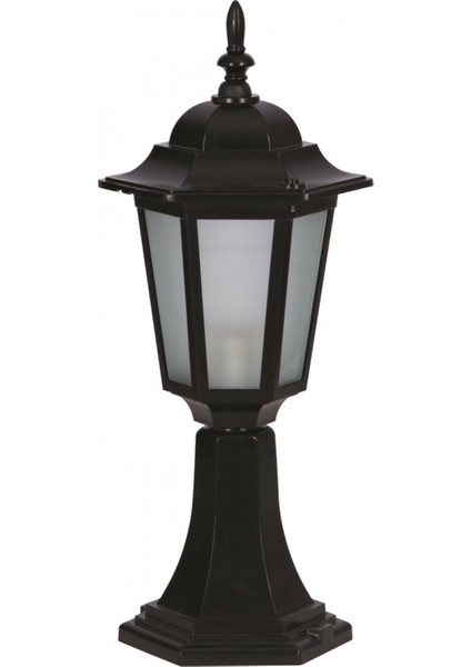 BSU-68061-BSY-KOP Siyah Boyalı Dış Mekan Aydınlatma E27 Aluminyum Cam 20cm