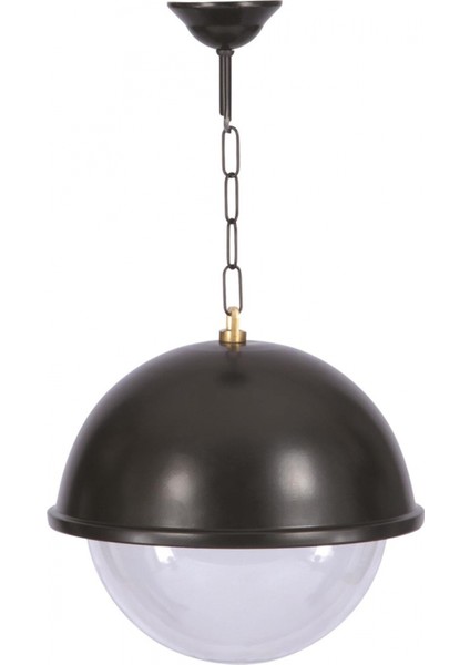 BFE-68064-BSY-OP Siyah Boyalı Dış Mekan Aydınlatma E27 Aluminyum Polikarbon Cam 30cm