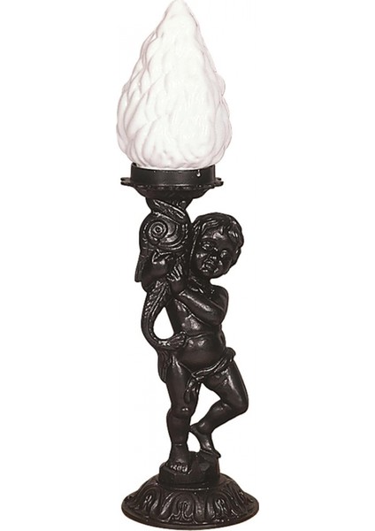 BSU-68076-BSY-OP Siyah Boyalı Dış Mekan Aydınlatma E27 Aluminyum Akrilik Cam 20cm