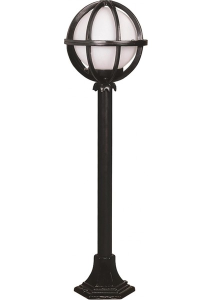 BSU-68078-BSY-BOP Siyah Boyalı Dış Mekan Aydınlatma E27 Aluminyum Polietilen Cam 25cm