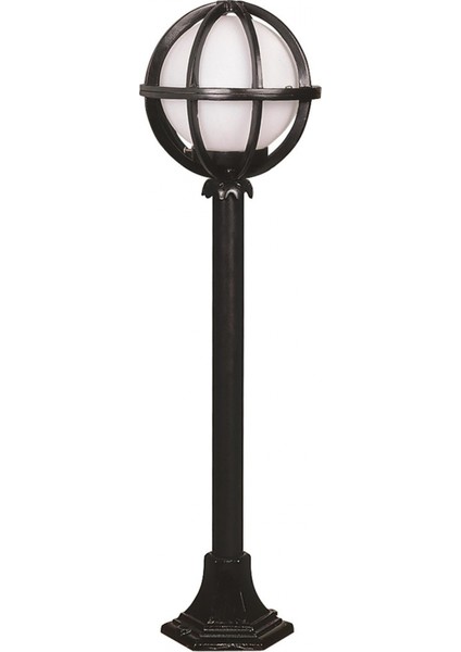 BSU-68079-BSY-M2-BOP Siyah Boyalı Dış Mekan Aydınlatma E27 Aluminyum Polietilen Cam 30cm