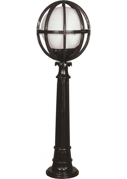 BSU-68080-BSY-M6-BOP Siyah Boyalı Dış Mekan Aydınlatma E27 ABS Polietilen Cam 30cm