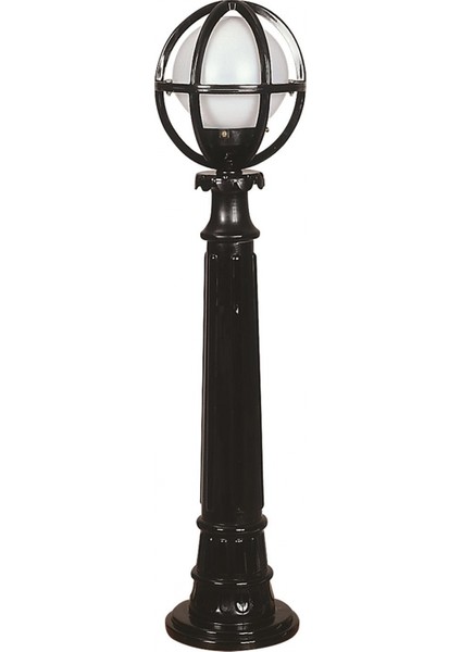 BSU-68080-BSY-M8-BOP Siyah Boyalı Dış Mekan Aydınlatma E27 ABS Polietilen Cam 20cm
