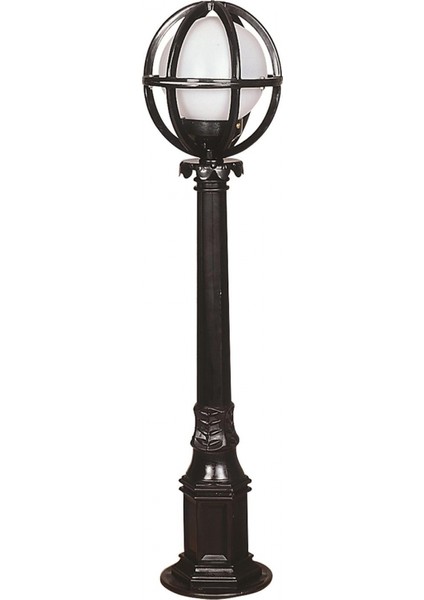 BSU-68080-BSY-M9-BOP Siyah Boyalı Dış Mekan Aydınlatma E27 ABS Polietilen Cam 20cm
