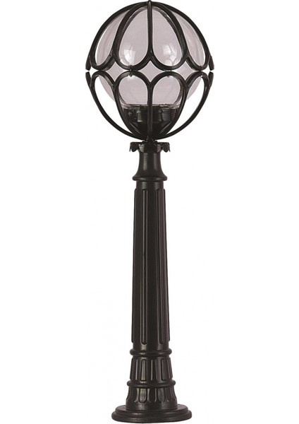 BSU-68081-BSY-M4-B Siyah Boyalı Dış Mekan Aydınlatma E27 ABS Akrilik Cam 30cm