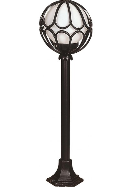 BSU-68081-BSY-M5-BOP Siyah Boyalı Dış Mekan Aydınlatma E27 ABS Polietilen Cam 23cm
