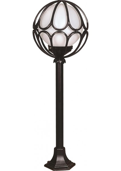 BSU-68081-BSY-M7-BOP Siyah Boyalı Dış Mekan Aydınlatma E27 ABS Polietilen Cam 30cm