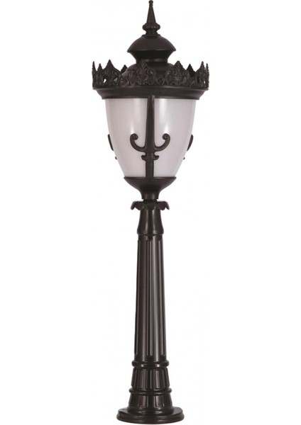 BSU-68089-BSY-BOP Siyah Boyalı Dış Mekan Aydınlatma E27 Aluminyum Döküm Dip Polikarbon Cam 32cm