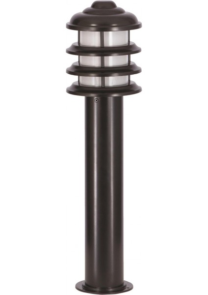 BSU-68131-BSY-B Siyah Boyalı Dış Mekan Aydınlatma E27 Aluminyum Polikarbon Cam 20cm