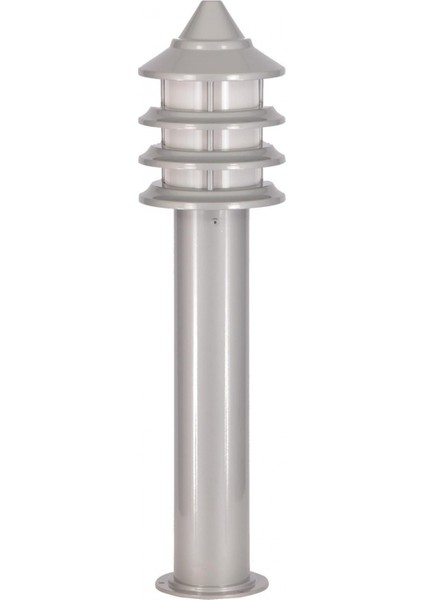 BSU-68133-BBY-B Beyaz Boyalı Dış Mekan Aydınlatma E27 Aluminyum Polikarbon Cam 28cm