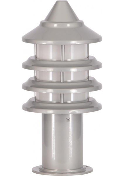 BSU-68133-BBY-K Beyaz Boyalı Dış Mekan Aydınlatma E27 Aluminyum Polikarbon Cam 18cm