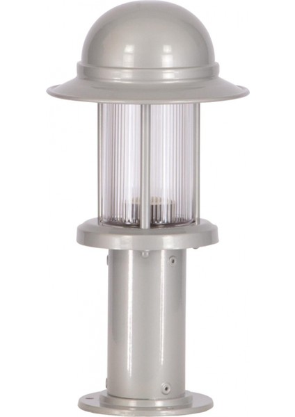 BSU-68134-GR-K Beyaz Boyalı Dış Mekan Aydınlatma E27 Aluminyum Polikarbon Cam 18cm